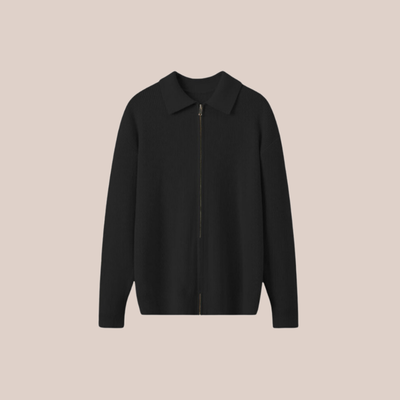 JAMES | Structured Wool Zip Sweater