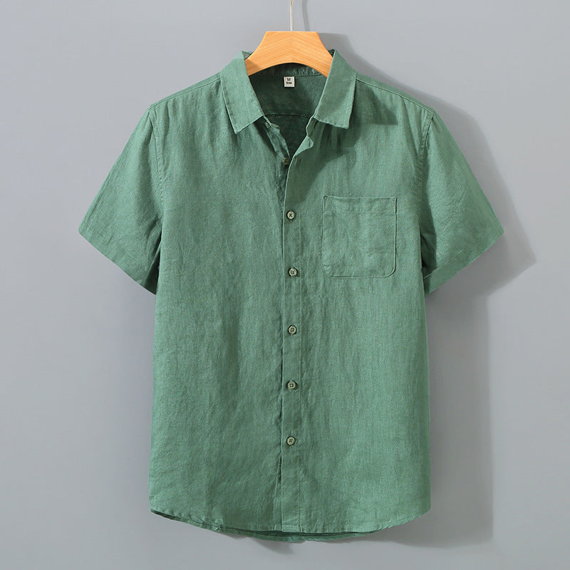 OLIVER | Short Sleeve Linen Shirt