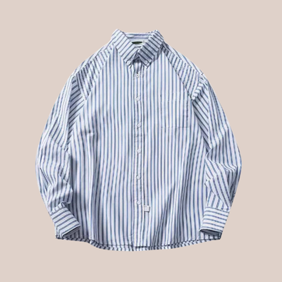 NOAH | Striped Cotton Overshirt