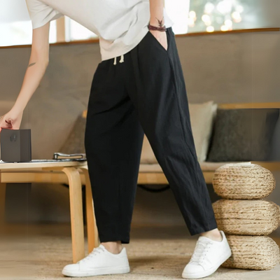 NOAH | Relaxed Linen Trousers