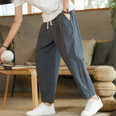 NOAH | Relaxed Linen Trousers