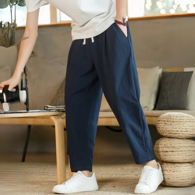 NOAH | Relaxed Linen Trousers