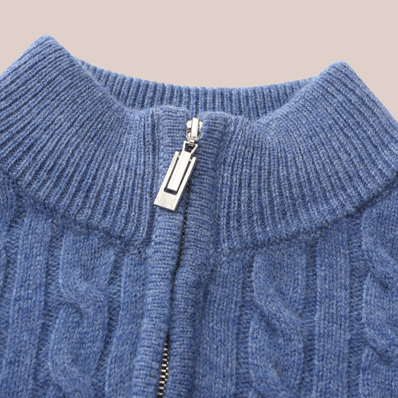 JAMES | Cable Knit Quarter-Zip