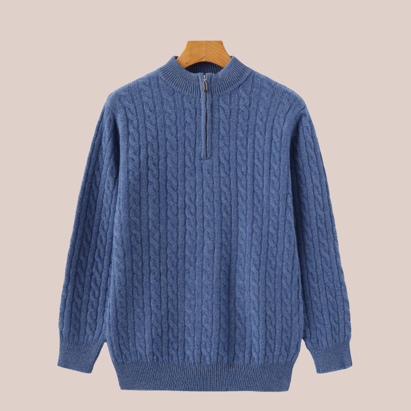 JAMES | Cable Knit Quarter-Zip