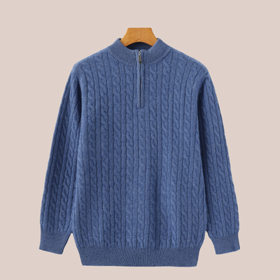 JAMES | Cable Knit Quarter-Zip