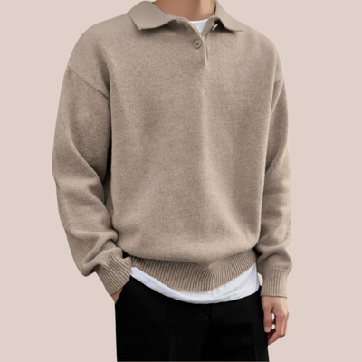 COLTON | Wool Polo Sweater