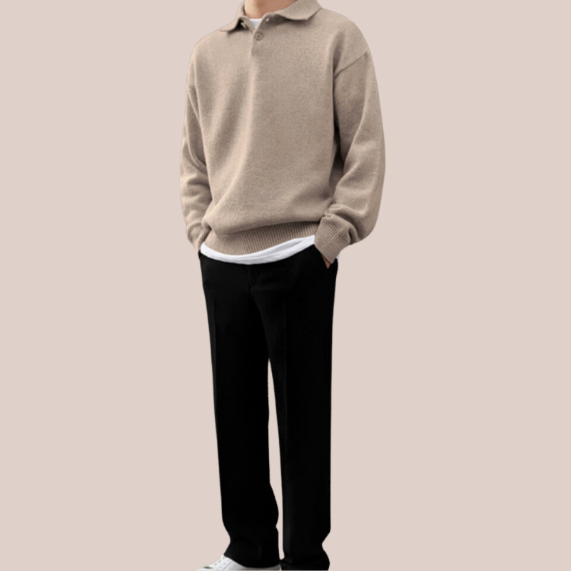 COLTON | Wool Polo Sweater