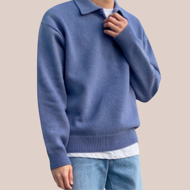 COLTON | Wool Polo Sweater