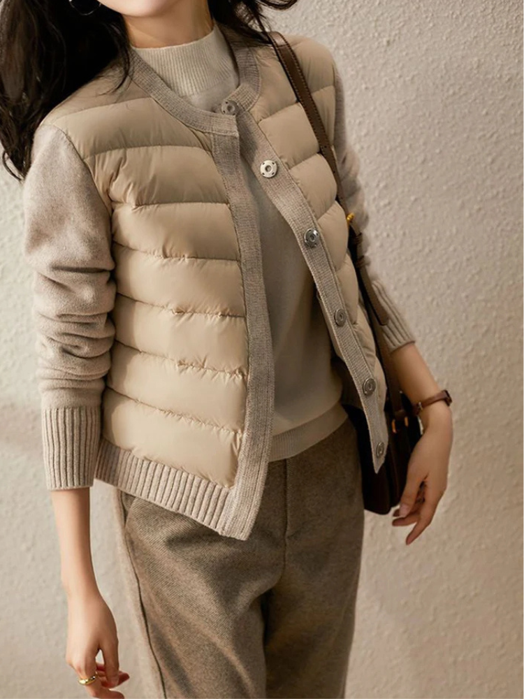 Aurelia | Quilted Rib Mix Jacket