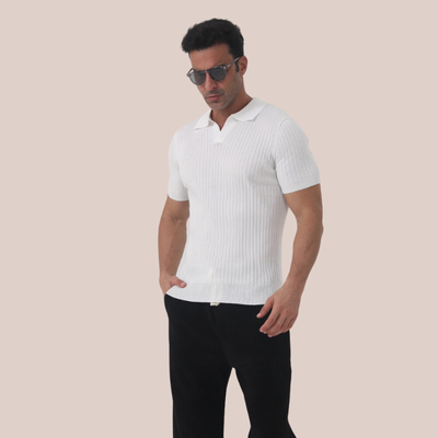 JULIAN | Ribbed Polo Tee