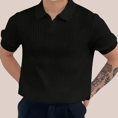 JULIAN | Ribbed Polo Tee