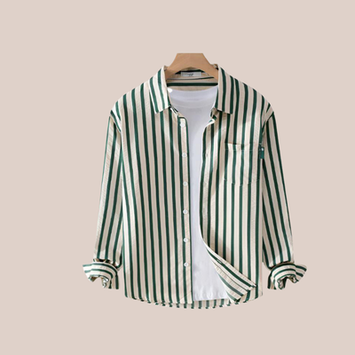 THEODORE | Striped Button-Up Shirt