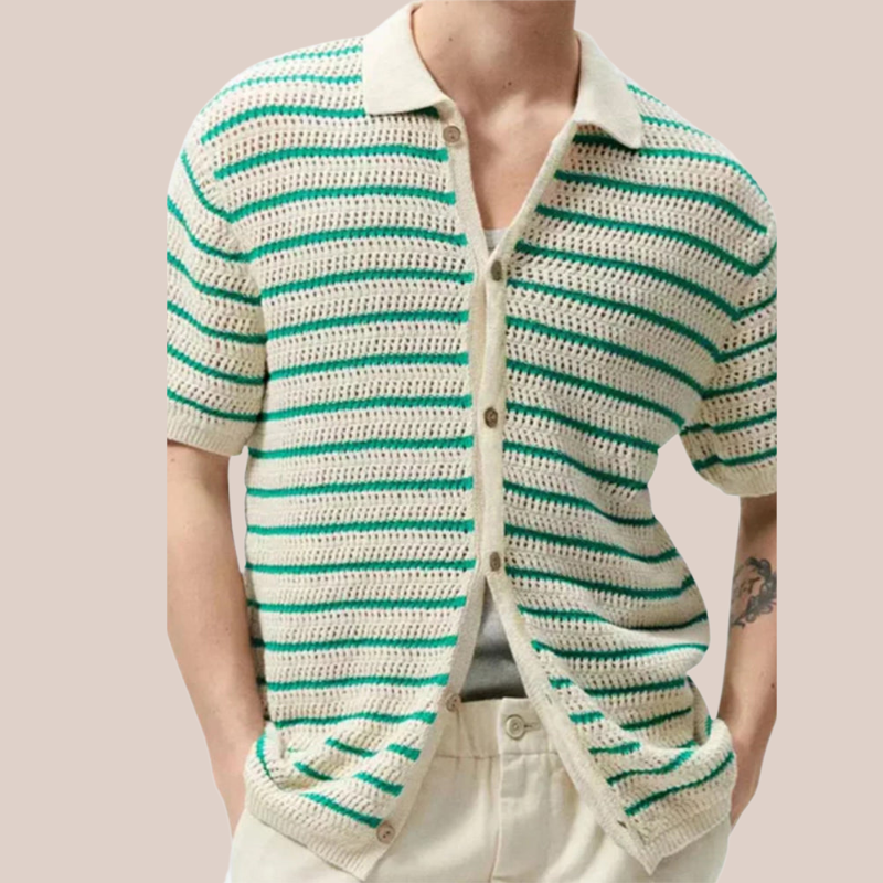 OLIVER | Striped Knit Polo