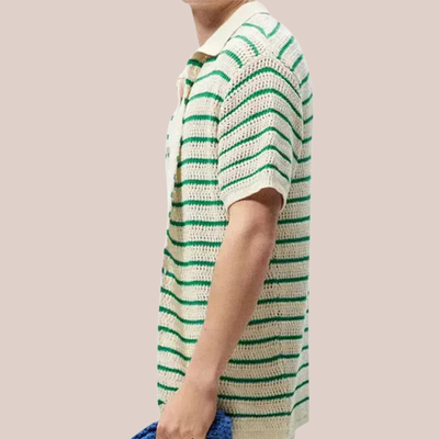 OLIVER | Striped Knit Polo