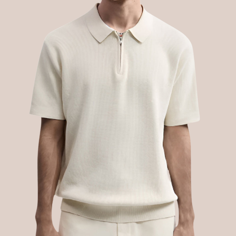 MARCEL | Zip-Up Polo Tee