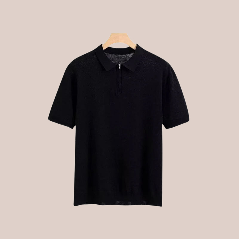 MARCEL | Zip-Up Polo Tee