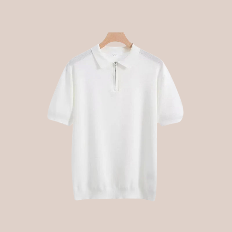 MARCEL | Zip-Up Polo Tee