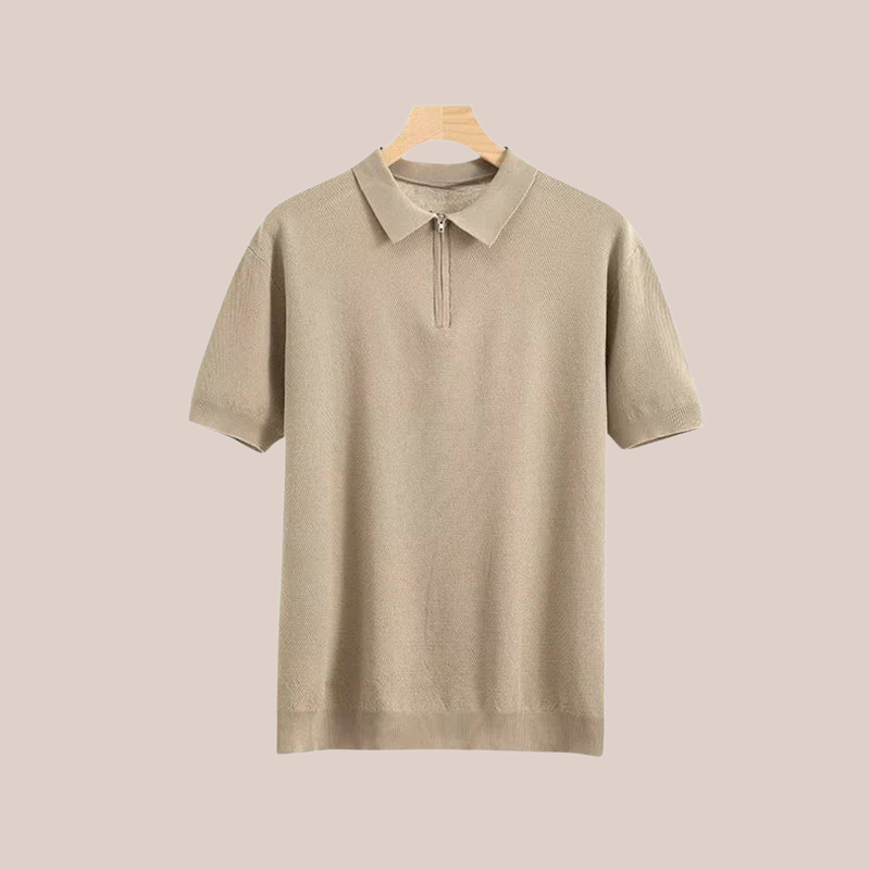 MARCEL | Zip-Up Polo Tee