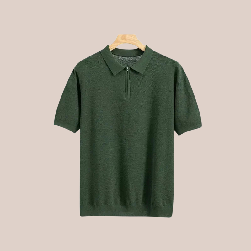 MARCEL | Zip-Up Polo Tee