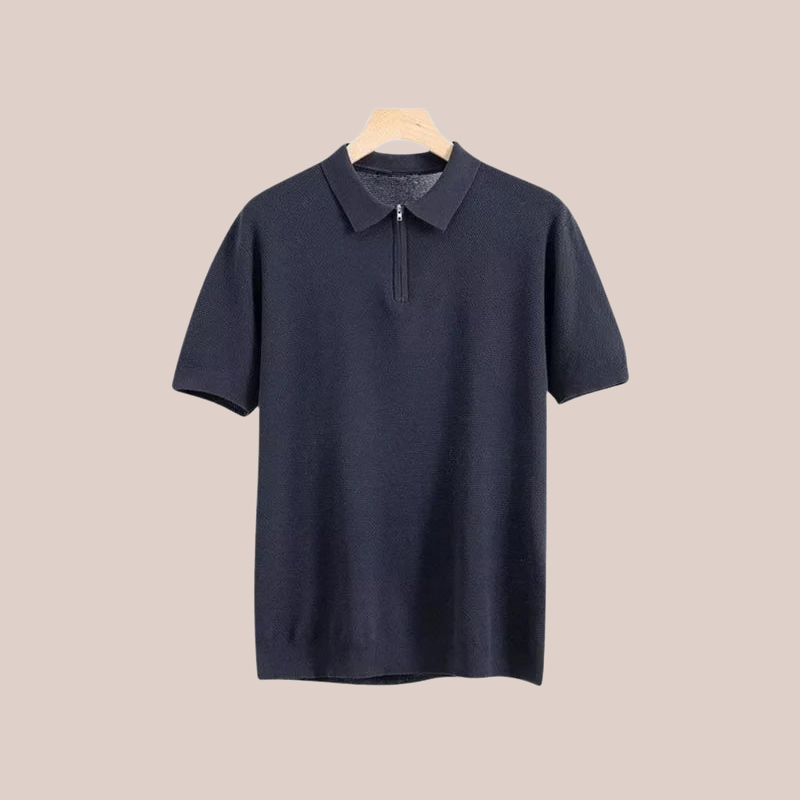 MARCEL | Zip-Up Polo Tee