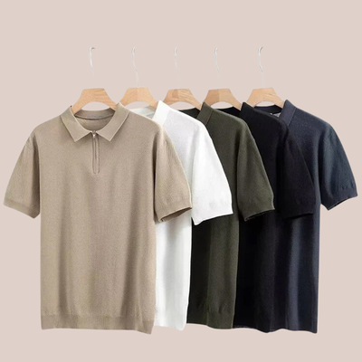 MARCEL | Zip-Up Polo Tee