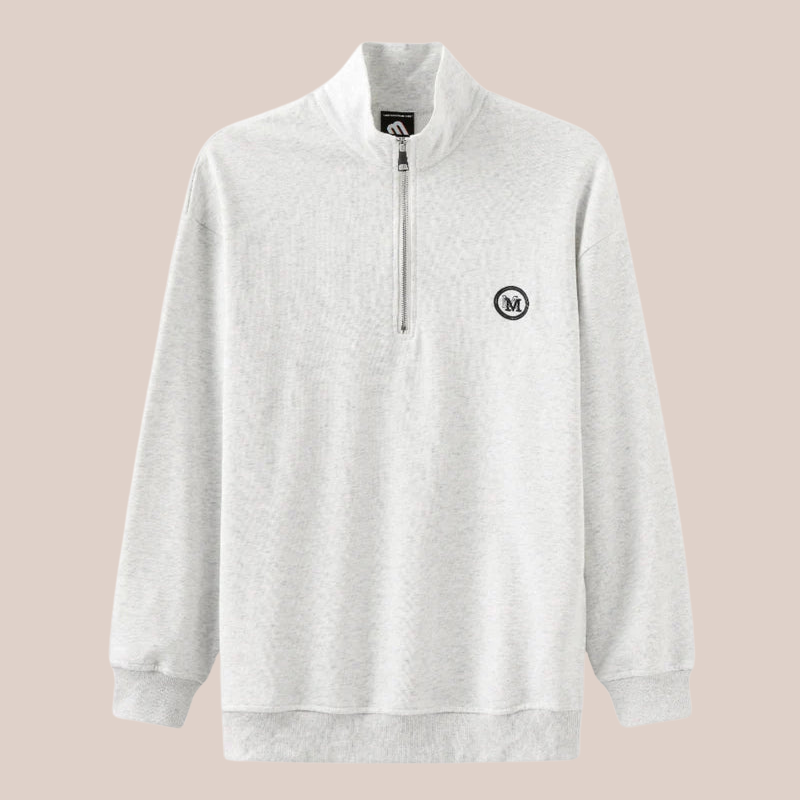 MASON | Organic Cotton Zip-Up Sweater