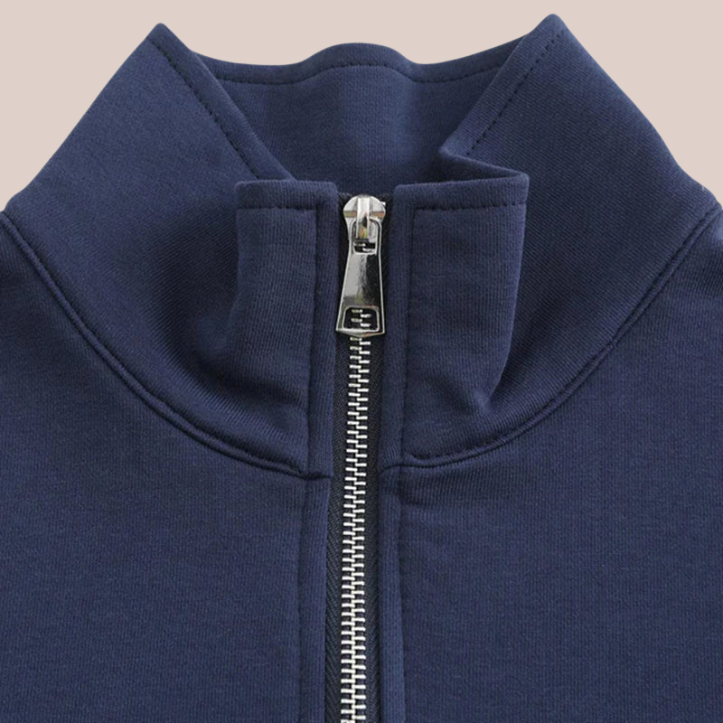 MASON | Organic Cotton Zip-Up Sweater