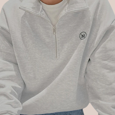 MASON | Organic Cotton Zip-Up Sweater