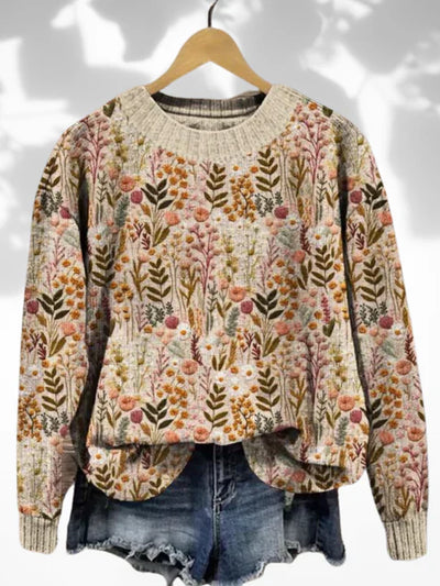 Aniyah | Comfortable Floral Sweater