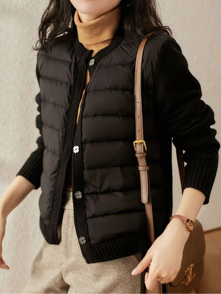 Aurelia | Quilted Rib Mix Jacket