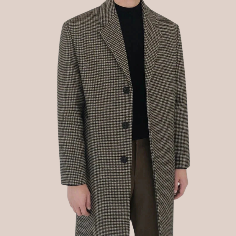 MASON | Houndstooth Wool Coat