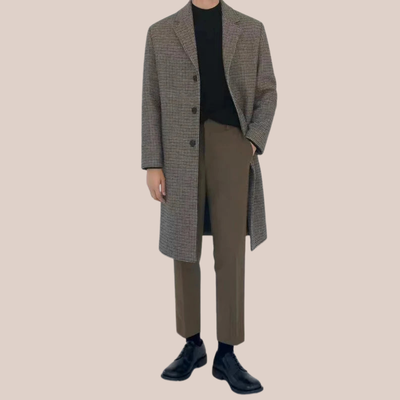 MASON | Houndstooth Wool Coat