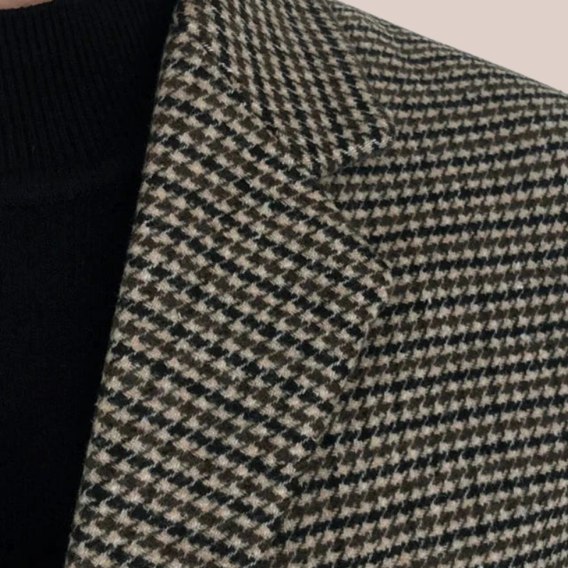 MASON | Houndstooth Wool Coat