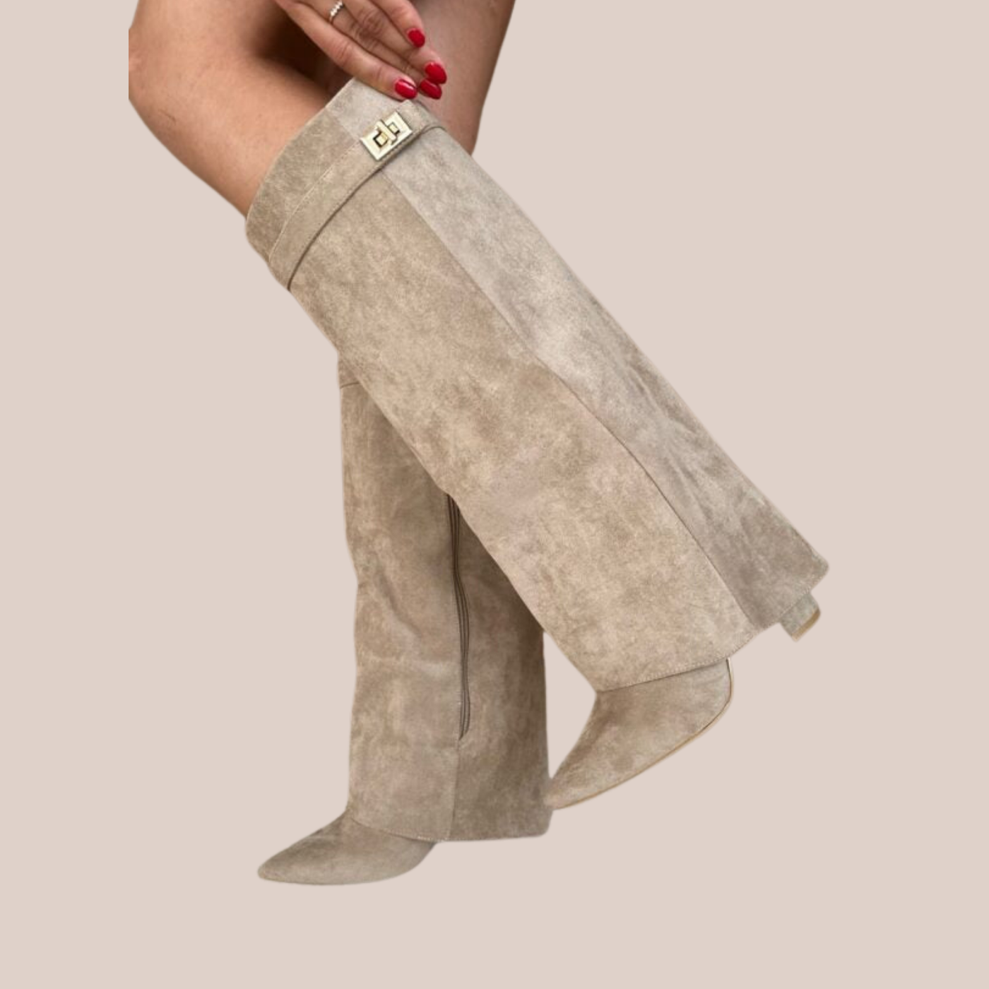 ELISE | Knee-High Suede Boots