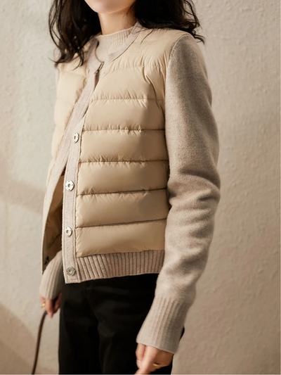 Aurelia | Quilted Rib Mix Jacket