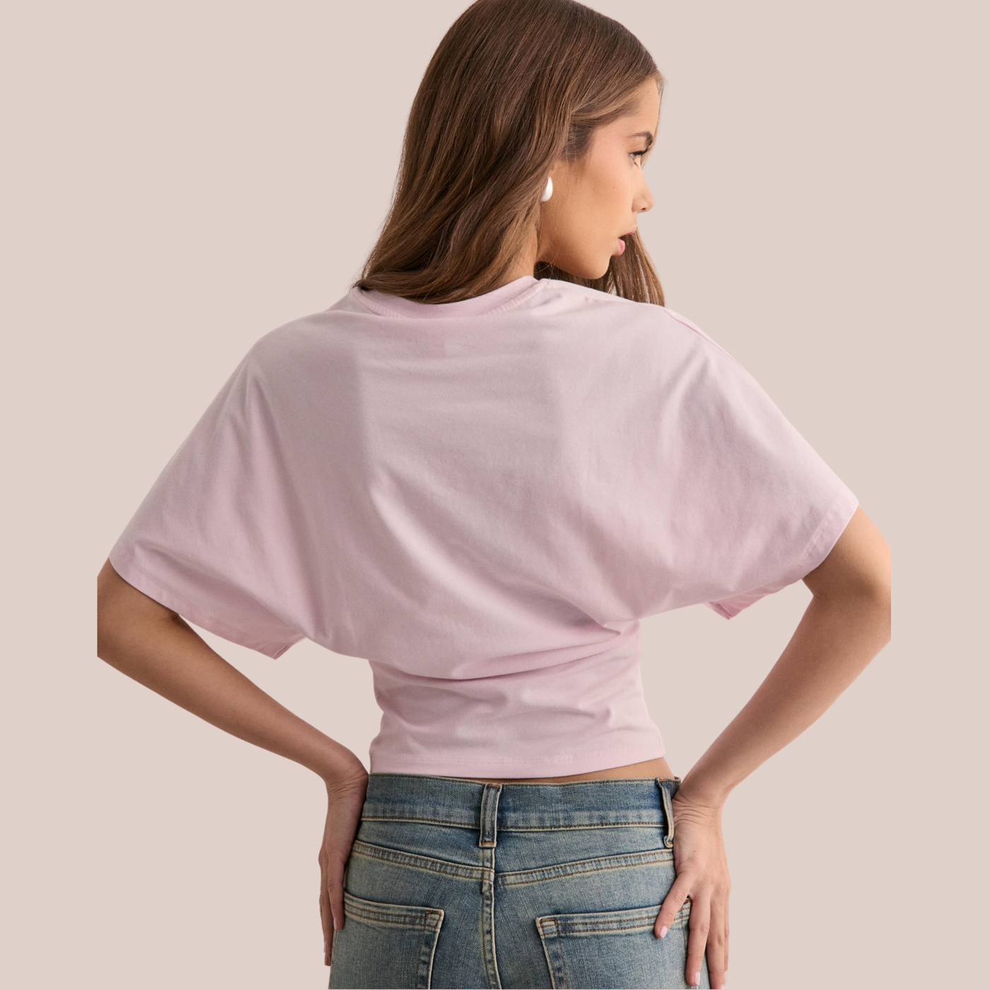 SIENA | Waist-Accent Batwing Top