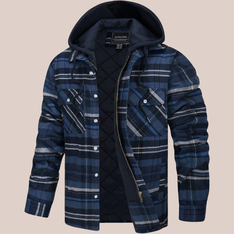 LOWRY | Quilted Hooded Flannel Jacket