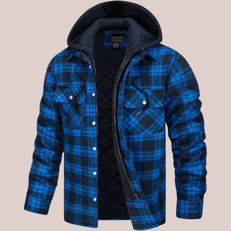 LOWRY | Quilted Hooded Flannel Jacket