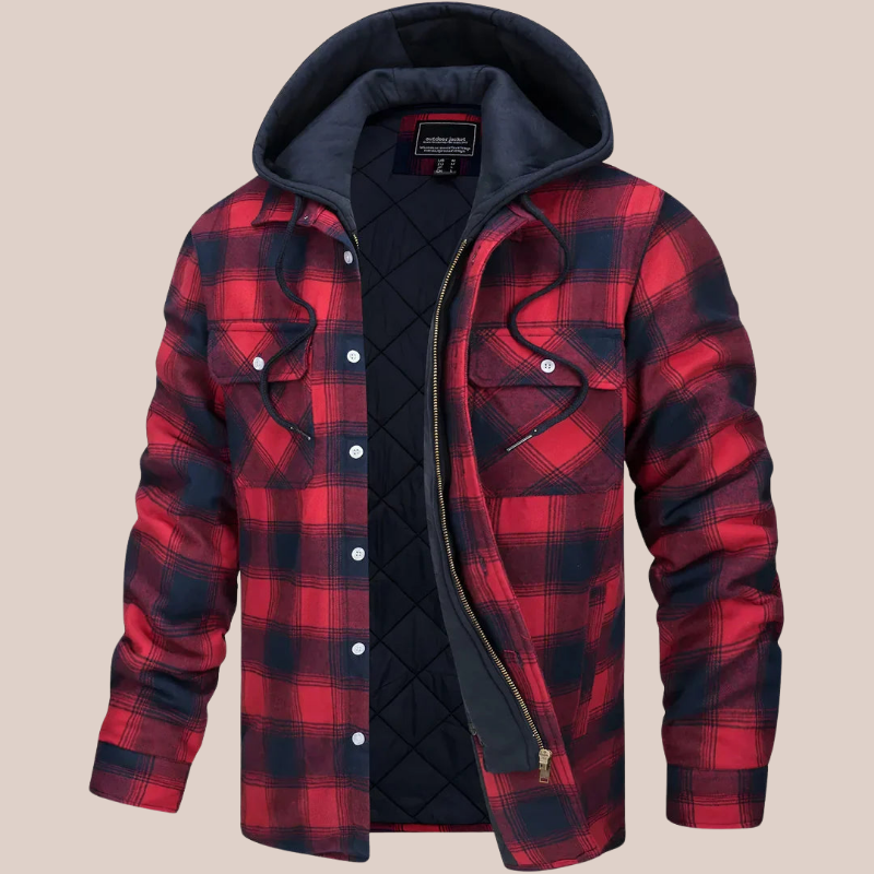 LOWRY | Quilted Hooded Flannel Jacket