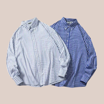 NOAH | Striped Cotton Overshirt