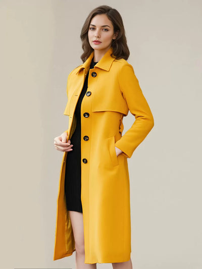 Maxim Turndown Collar  Trench Coat