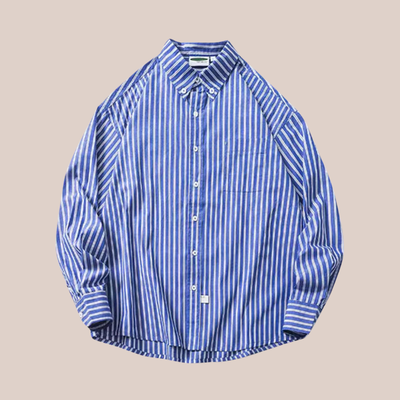 NOAH | Striped Cotton Overshirt