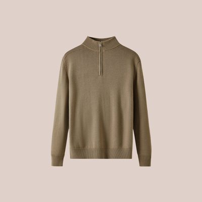 LUCAS | Merino Wool Half-Zip Sweater