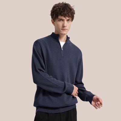 LUCAS | Merino Wool Half-Zip Sweater