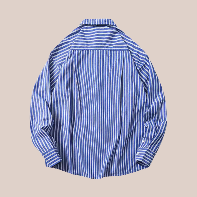 NOAH | Striped Cotton Overshirt