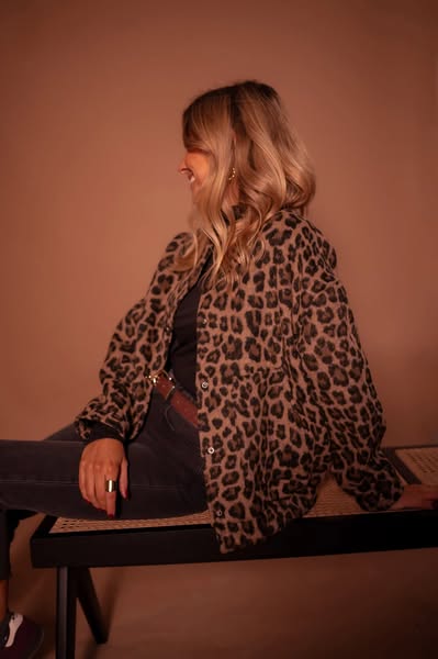 Kalani | The Leopard Bomber Jacket