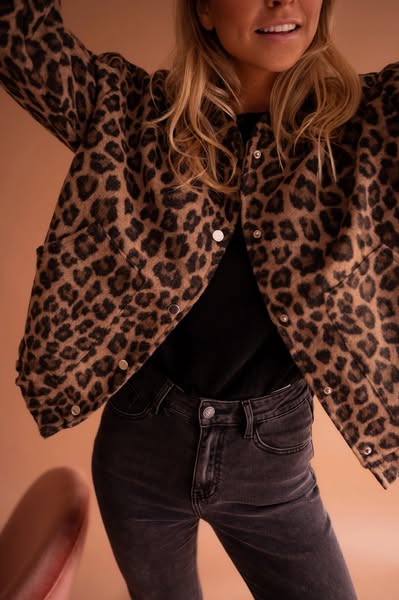 Kalani | The Leopard Bomber Jacket