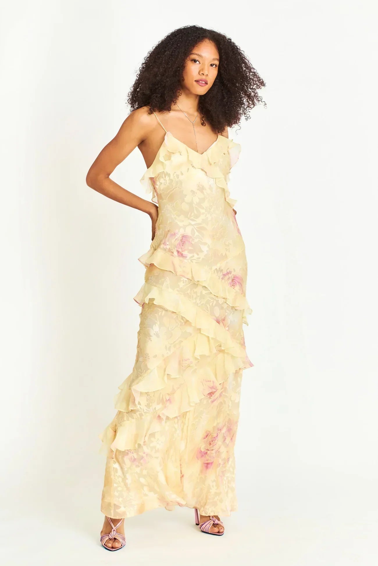 Sam Ruffled Long Dress