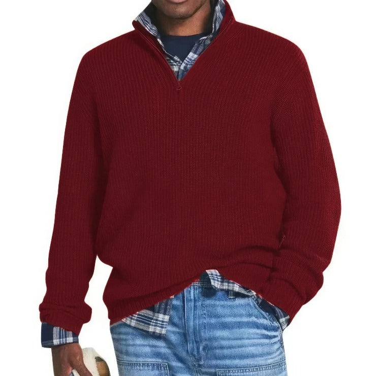 Jacob | Essential Zip Collar Sweater