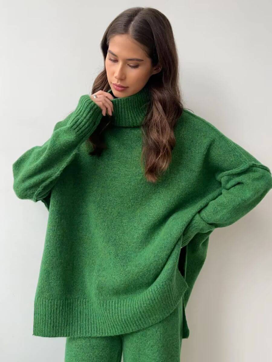 Anne | Turtleneck Knit Set